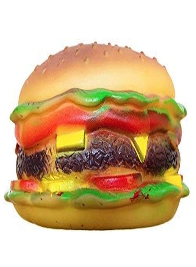 سايج سكوير لعبة برجر للكلاب من الفينيل على شكل مربع من سيج، تصدر صوتاً عند المضغ | لعبة متعددة الألوان على شكل برجر تصدر صوتاً عند المضغ | متينة وآمنة وتفاعلية | مثالية للكلاب الصغيرة والمتوسطة الحجم | تعزز وقت اللعب وتدعم صحة الأسنان - Image 2